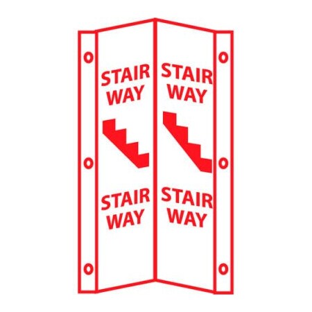 National Marker Co Fire Visi Sign - Stairway VS46W